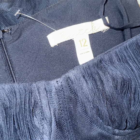 NEW Anthropologie Hutch Amara Bustier Pleated Tulle Fit & Flare Midi Dress Sz 12 - Picture 8 of 9